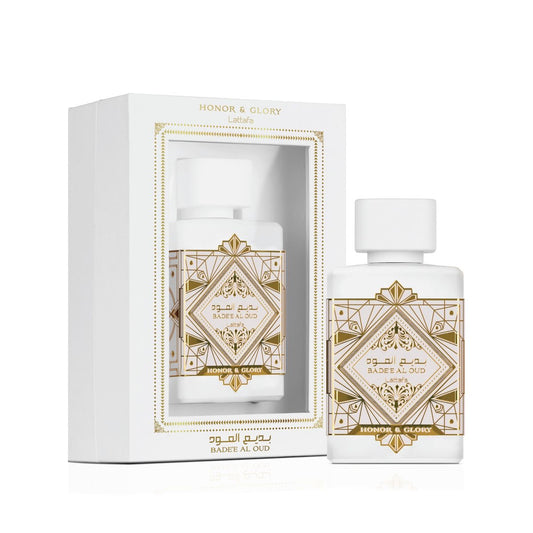 Badee Al Oud Honor & Glory White 100ml Lattafa Eau de Parfum – Unisex